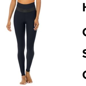 Alo high waist banded legging navy